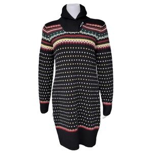 VTG. RALPH LAUREN BLUE LABEL FAIR ISLE SWEATER DRESS SIZE LARGE